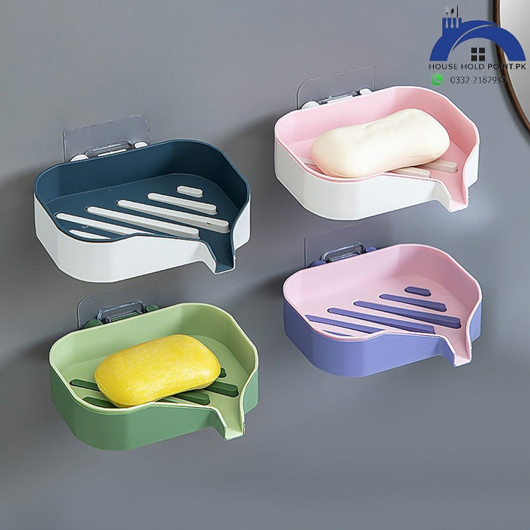 Stick On Fancy Soap Holder (Pack Of 2)