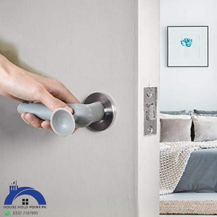 Suction Cup Silicone Door Handle Cover 4-in-1