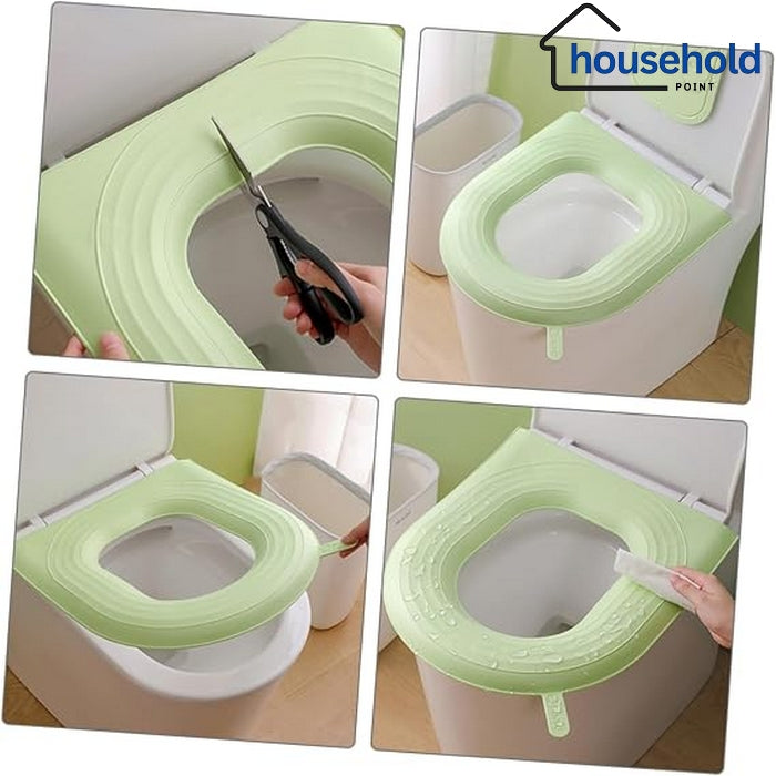 Non Slip Foamic Commode Toilet Seat Cover (Pack Of 2)