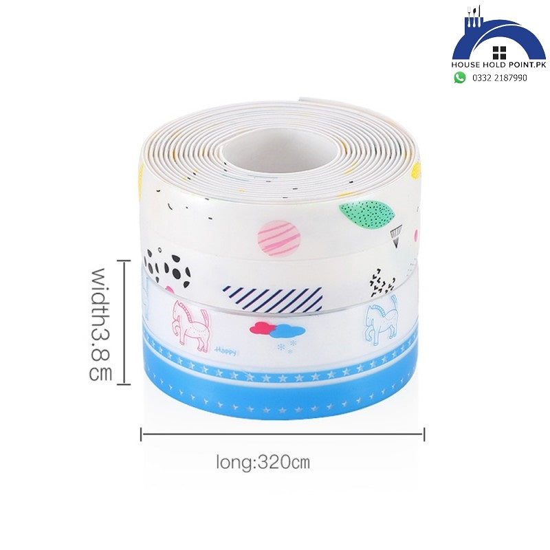 Waterproof Sealing Strip Tape Printed Designs (Pack-Of-2)