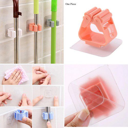 Stick On Broom Clip/ Holder (Pack Of 3) Default Title