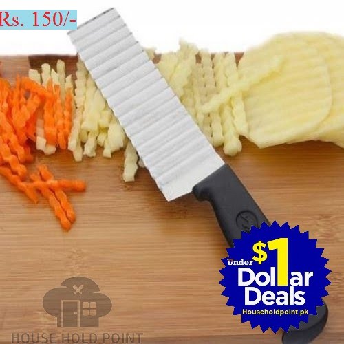 Wavy Knife Plastic Handle (Pack Of 2) Default Title