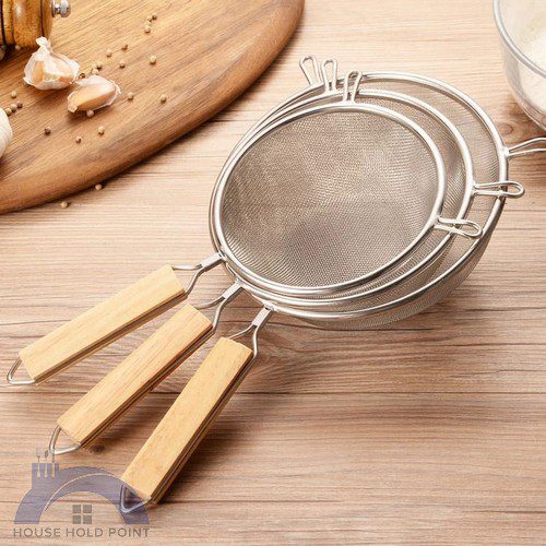 3pcs Wooden Handle Frying Spoon Set