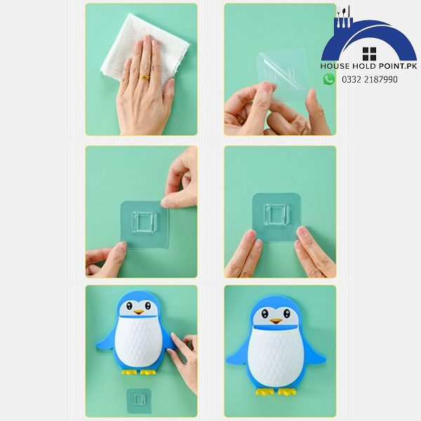 Cute Cartoon Penguin Wall Organizer