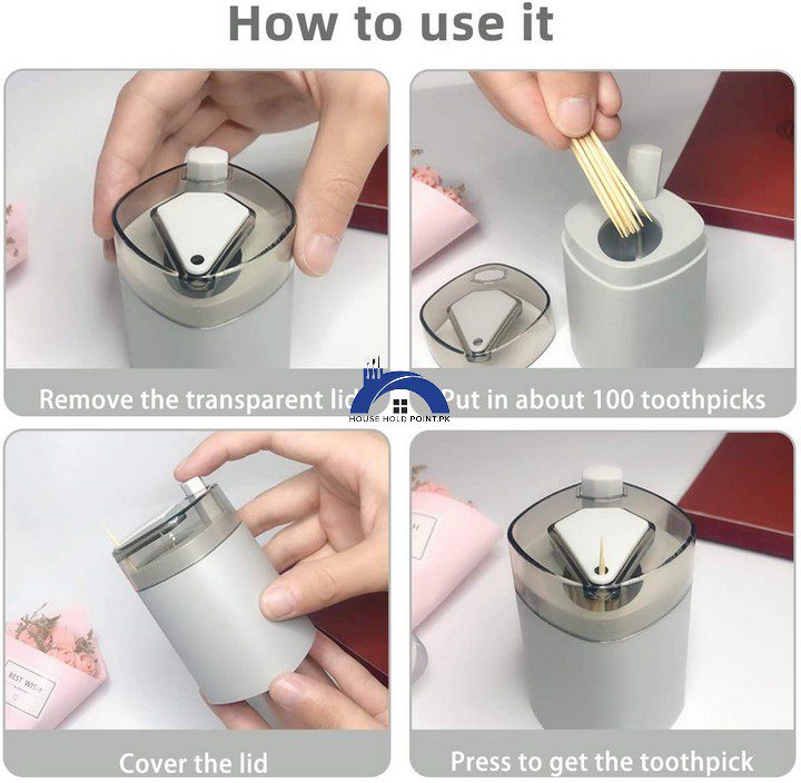 Pop Up Toothpick Dispenser (Pack Of 2)