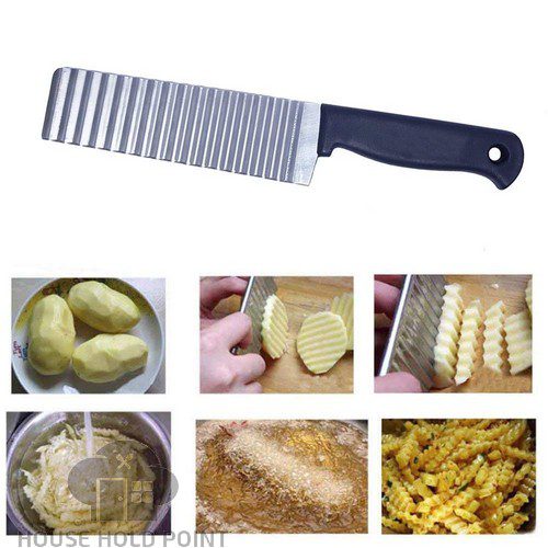 Wavy Knife Plastic Handle (Pack Of 2)