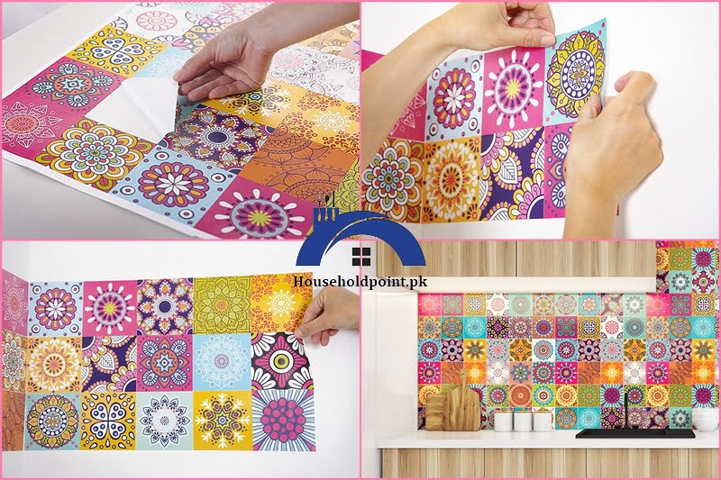 Pack Of 12 Tile Stickers