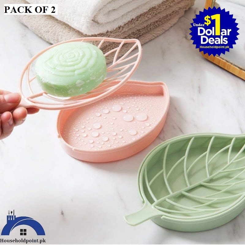 Leaf Shape Soap Dish New(Pack of 4) Default Title