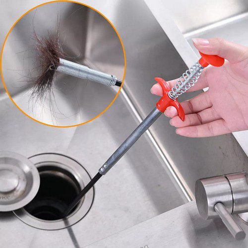Sink Pipe Blockage Remover Wire Default Title