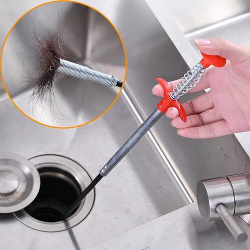 Sink Pipe Blockage Remover Wire Default Title