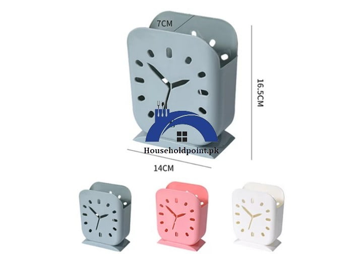 Clock Utensils Holder