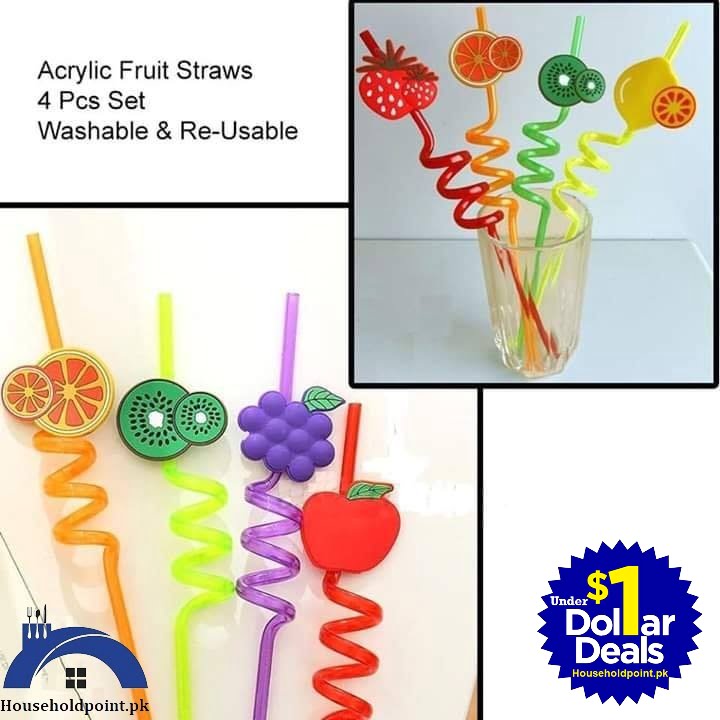 4pcs Straw Pack Default Title