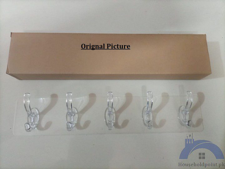 Transparent 5 Hanger Row Sticker (Pack Of 2)