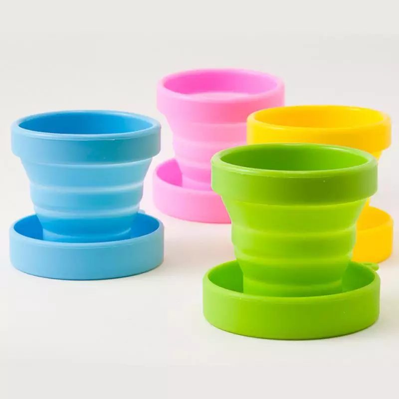 Silicone Folding Glass With Lid
