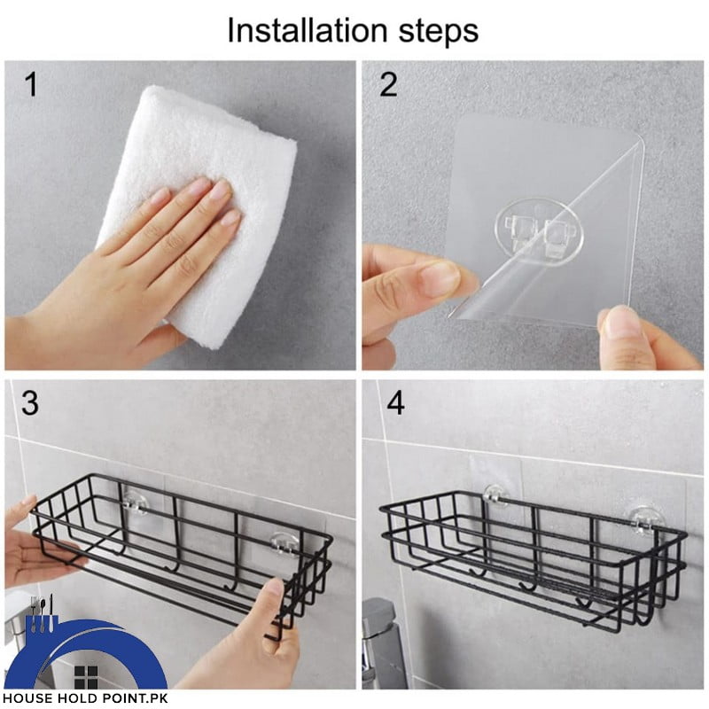 Metal Rectangle Rack With Hooks