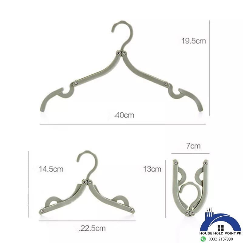 Folding Travel Clothes Hanger (Pack Of 2)