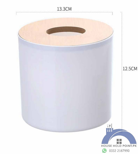 Bamboo Lid Tissue Roll Holder