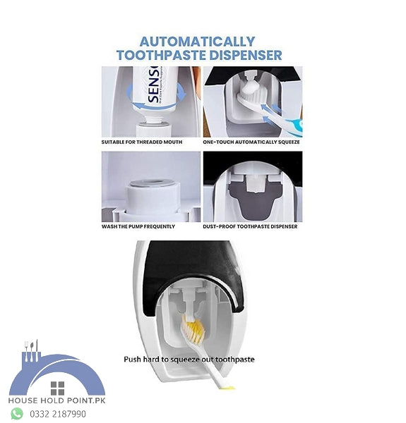 Toothpaste Dispenser With Brush Holder 2.0