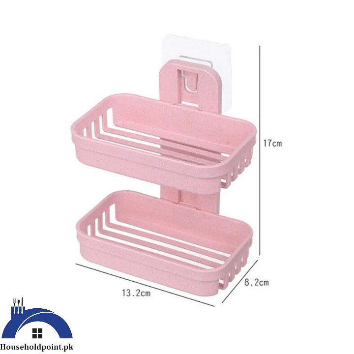 Stick On Double Soap Dish