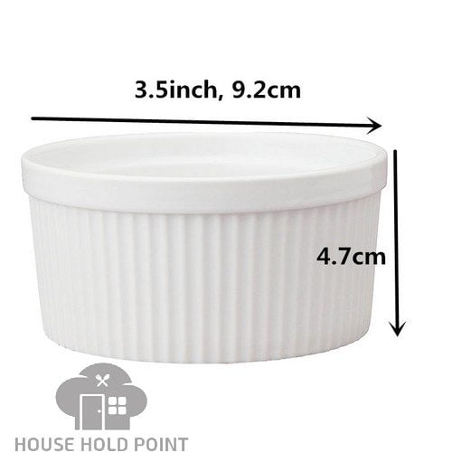 6Pcs Ceramic Ramekins Set