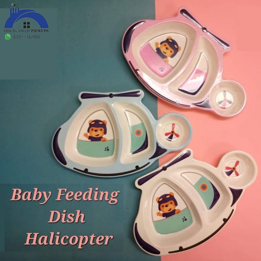 Melamine Baby Feeding Dish Helicopter Default Title