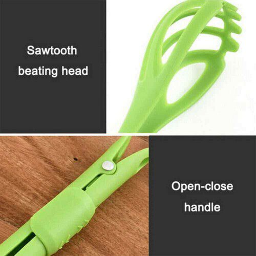 2 In 1 Egg Beater & Spaghetti Tong (Pack Of 2)