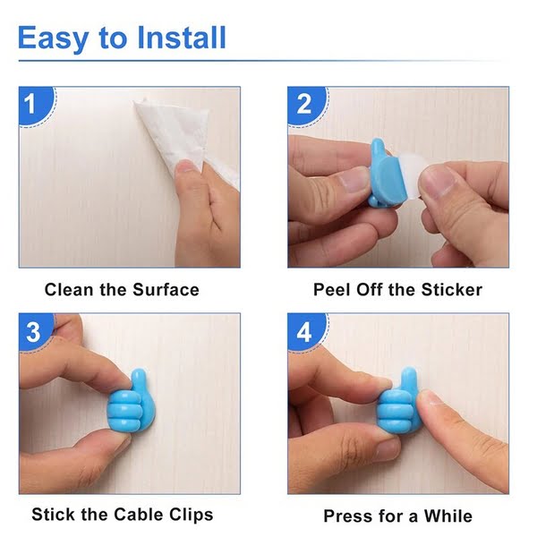 Creative Silicone Thumb Hooks (Pack of 10)