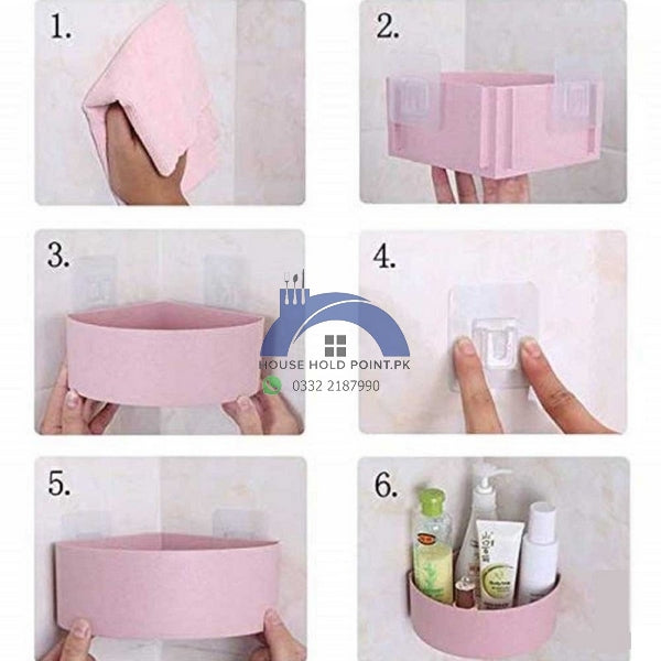 Stick On Triangle Corner Shelf