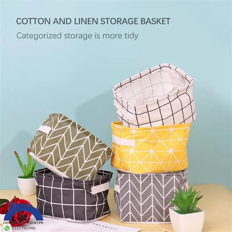 3 Pcs Waterproof Desktop Storage Basket