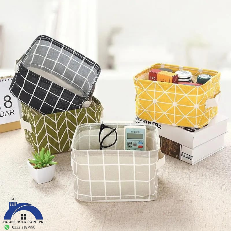 3 Pcs Waterproof Desktop Storage Basket Default Title