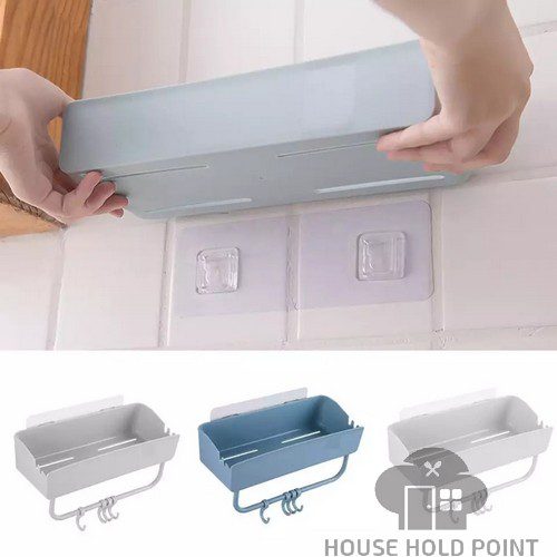 Stick On Rectangle Hooks Rack