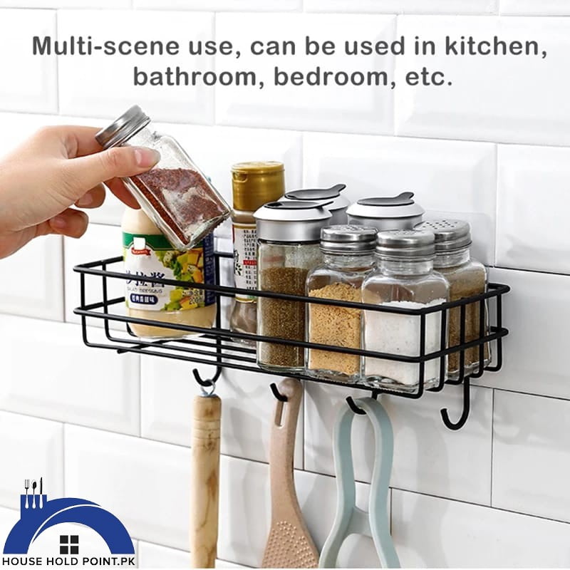 Metal Rectangle Rack With Hooks