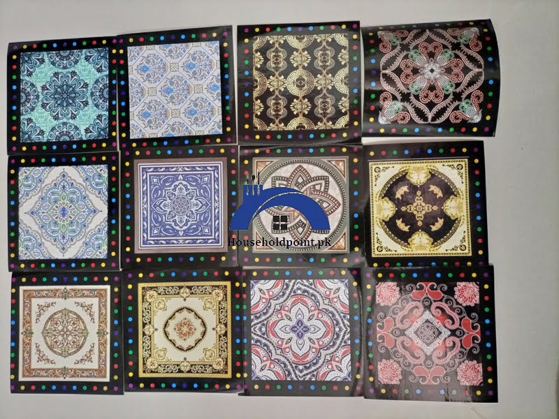 Pack Of 12 Tile Stickers