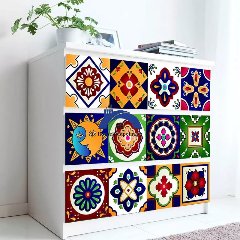 Pack Of 12 Tile Stickers