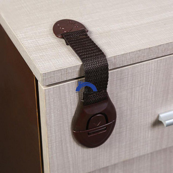 Fridge & Drawer Lock Brown