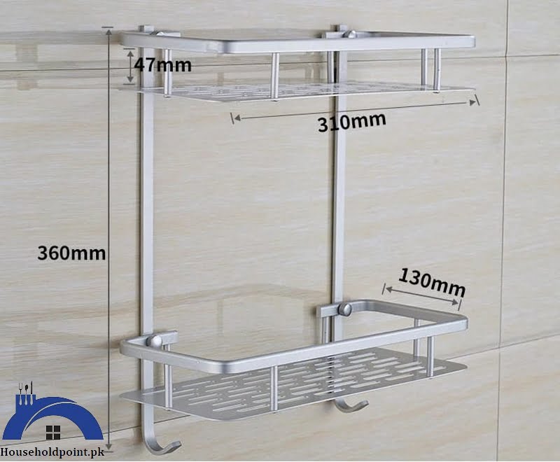 Aluminium 2 Layer Rectangle Rack