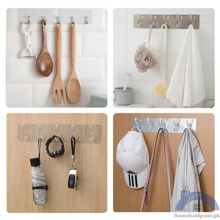 Transparent 5 Hanger Row Sticker (Pack Of 2)