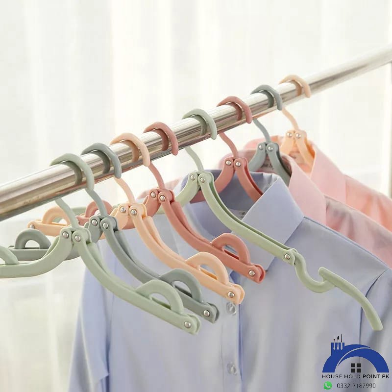 Folding Travel Clothes Hanger (Pack Of 2)