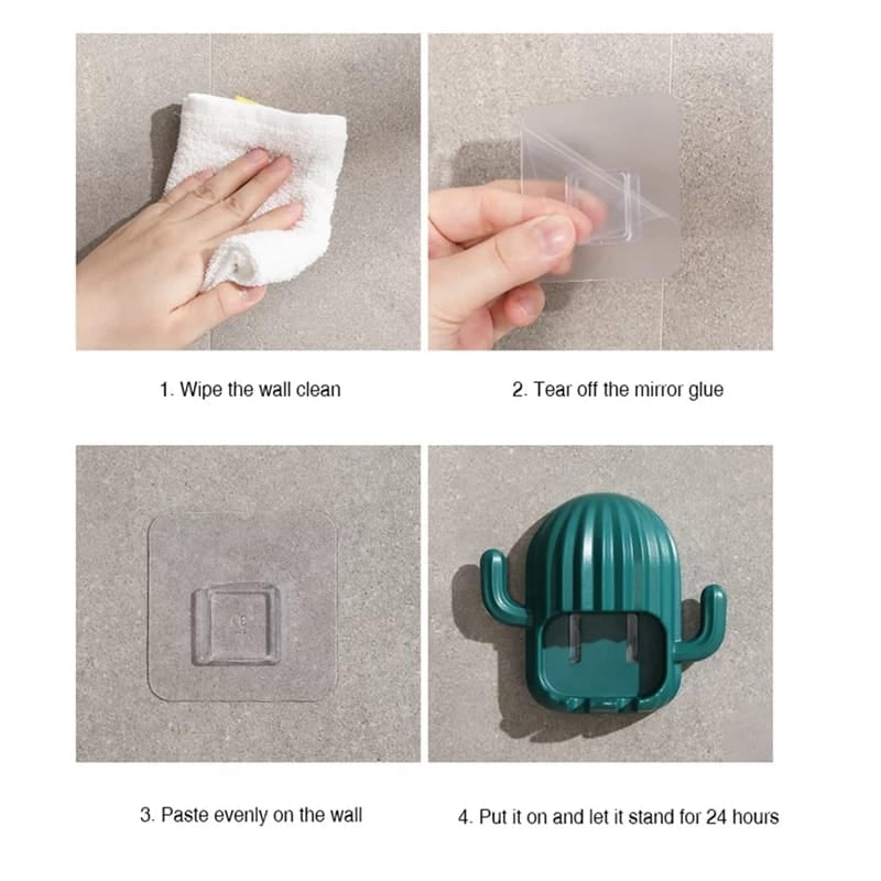 Cactus Brush Holder (Pack Of 2)