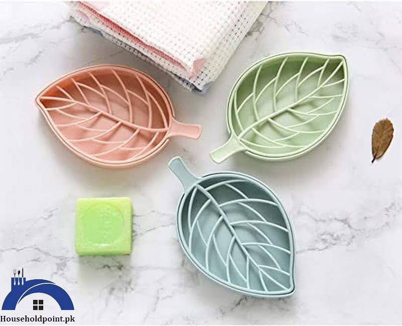 Leaf Shape Soap Dish New(Pack of 4)