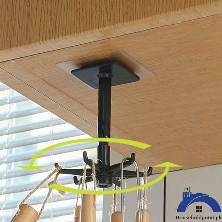 Stick On 2 Way Rotating Hook (Pack Of 2)