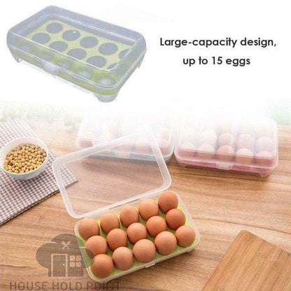 15 Grid Eggs Storage Box Default Title