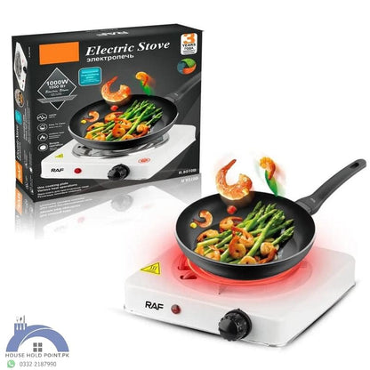 1000W Temperature Control Single Electric Stove (Choolha) Orange