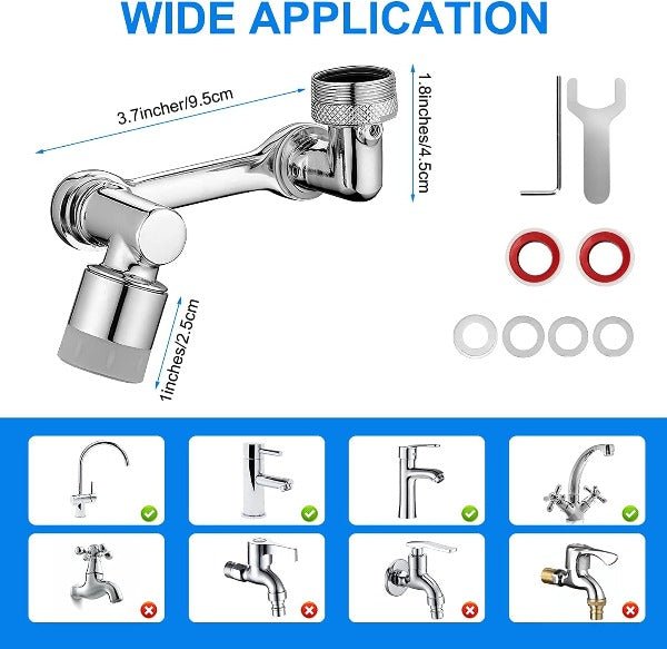 1080° Rotating Faucet Extender