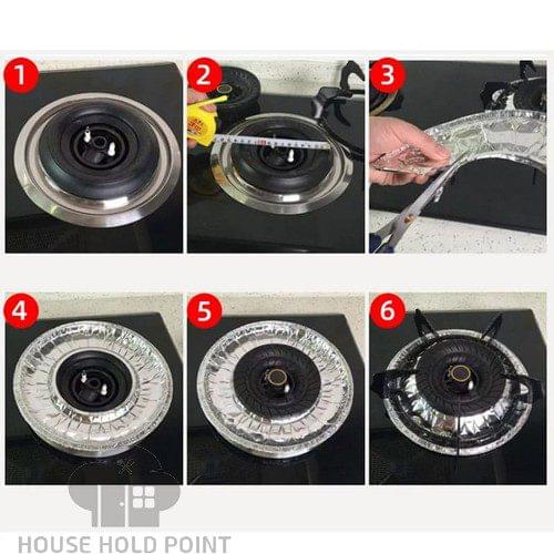 10pcs Aluminum Foil Square Stove Burner Covers