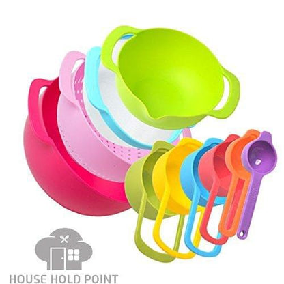 10pcs Mixing Bowl & Spoon Set