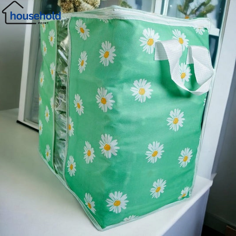 Jumbo Floral Non Woven Storage Bags 110 GSM