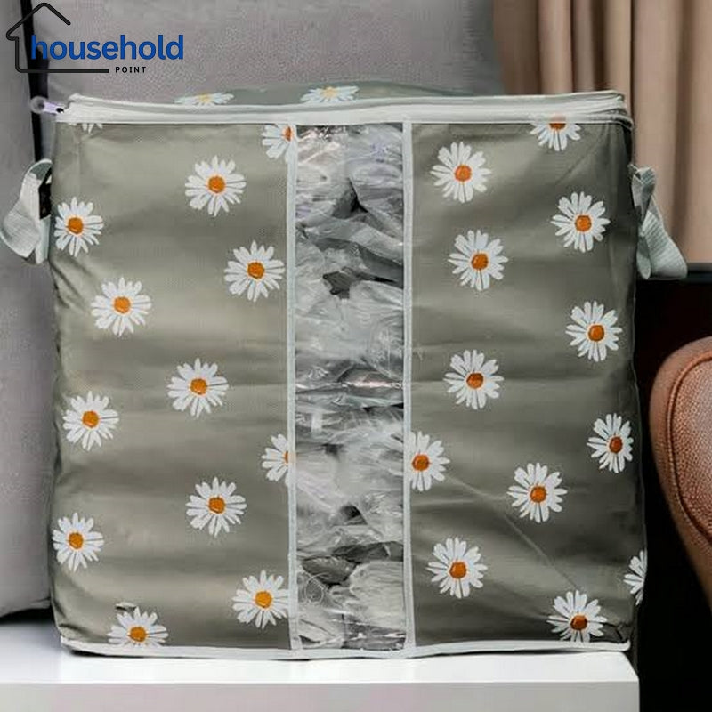 Jumbo Floral Non Woven Storage Bags 110 GSM