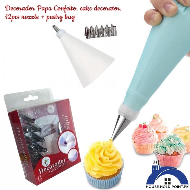 12Pcs Cake Decorating Nozzle Set - House Hold Point