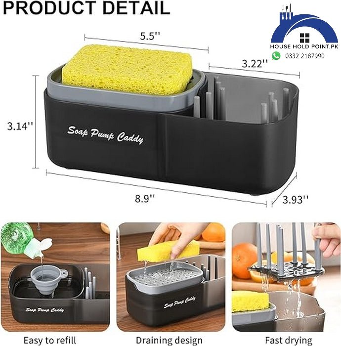 2 in 1 Sink Caddy & Soap Dispenser